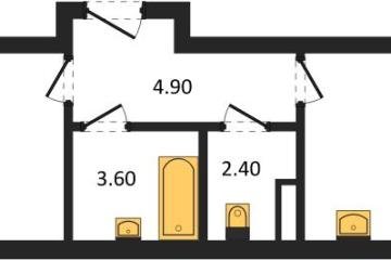 Фото №1: 1-комнатная квартира 41 м² - Берёзовый, мкр. жилой комплекс Нова Вита, ул. имени А.Н. Лодыгина, 6лит11
