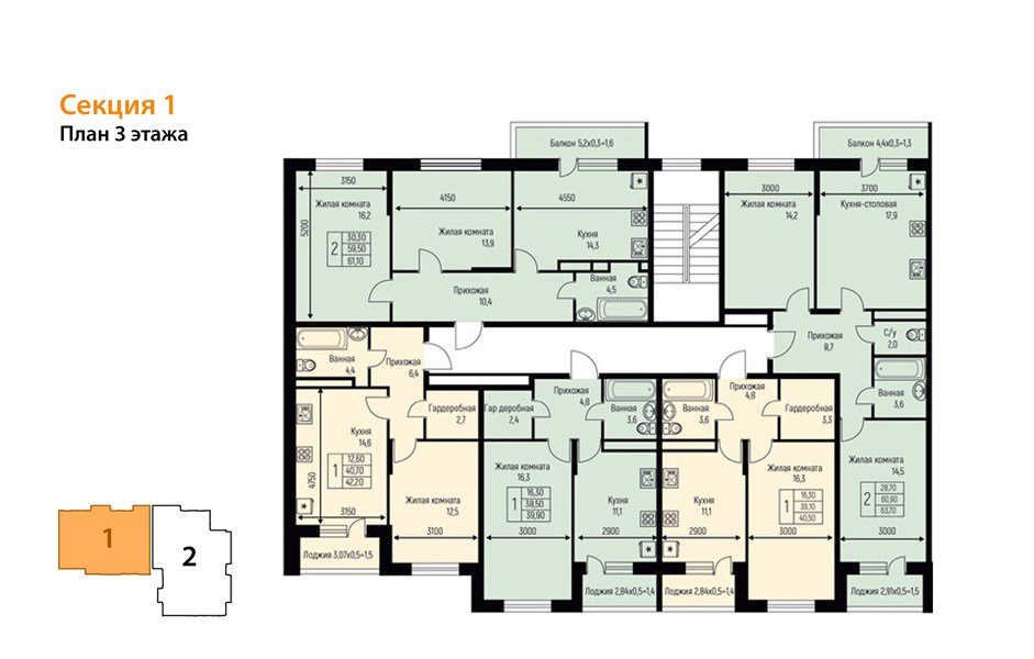 Фото №8: 1-комнатная квартира 40 м² - Берёзовый, Прикубанский внутригородской округ, Прогресс, жилой комплекс Прогресс, мкр. жилой комплекс Нова Вита, ул. имени А.Н. Лодыгина, 6лит11