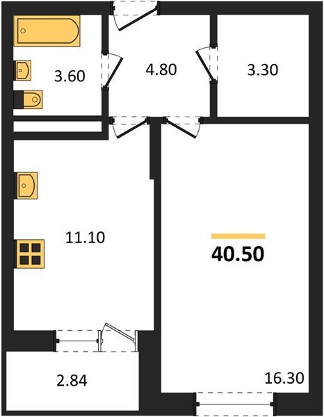 Фото №1: 1-комнатная квартира 40 м² - Берёзовый, Прикубанский внутригородской округ, Прогресс, жилой комплекс Прогресс, мкр. жилой комплекс Нова Вита, ул. имени А.Н. Лодыгина, 6лит11
