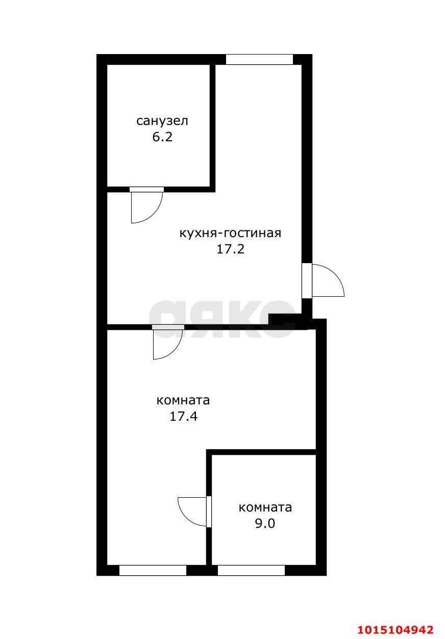 Фото №13: 2-комнатная квартира 49 м² - Краснодар, Западный внутригородской округ, мкр. Кожзавод, ул. Володи Головатого, 158