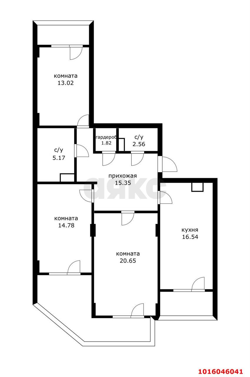 Фото №2: 3-комнатная квартира 89 м² - Краснодар, Центральный внутригородской округ, мкр. Завод Измерительных Приборов, ул. Московская, 59