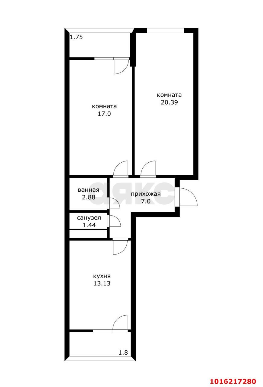 Фото №8: 2-комнатная квартира 65 м² - Краснодар, ЖК Славянка, Прикубанский внутригородской округ, жилой комплекс Славянка, мкр. Славянский, ул. Заполярная, 39к8