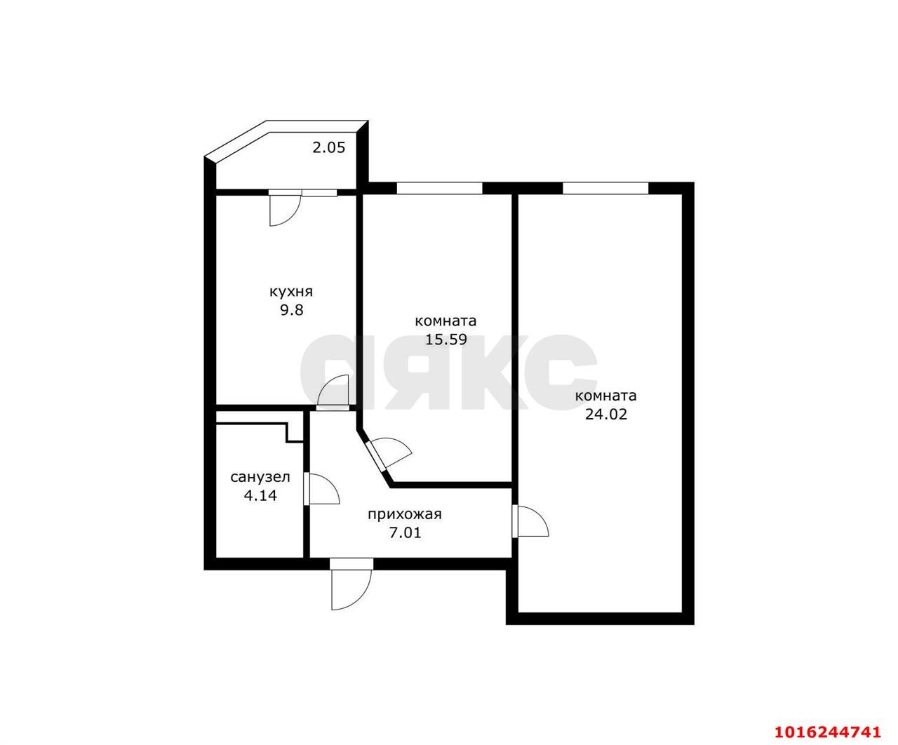 Фото №20: 2-комнатная квартира 60 м² - Краснодар, Прикубанский внутригородской округ, Россинского, мкр. жилой комплекс Видный, ул. Командорская, 3к1