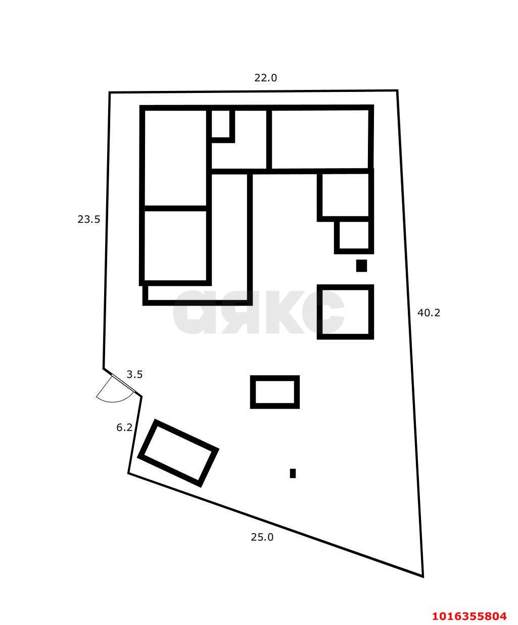 Фото №2: Земельный участок 8 сот. - Краснодар, Сельскохозяйственный Институт, мкр. Западный внутригородской округ, пер. Обозный, 20