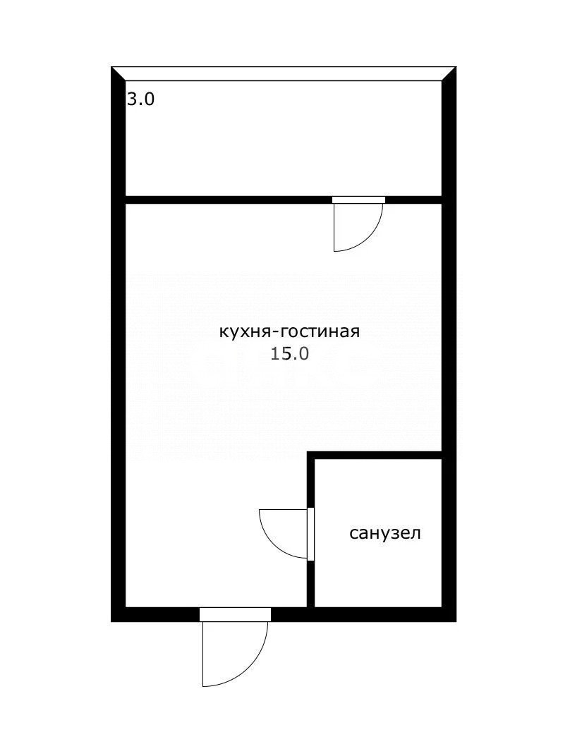 Фото №6: Студия 18 м² - Сочи, Центральный, мкр. Донская, пер. Строительный, 11