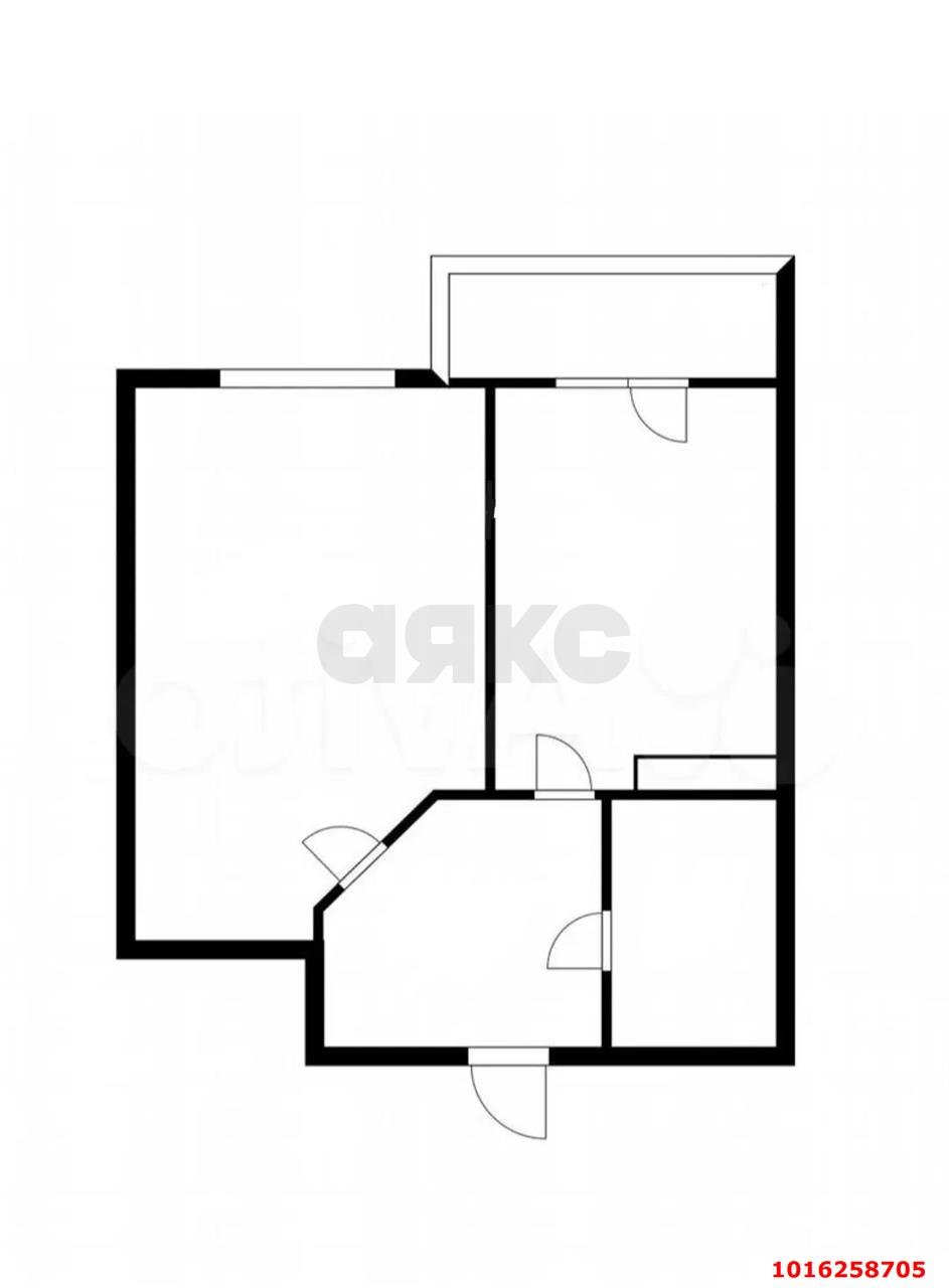 Фото №14: 1-комнатная квартира 49 м² - Краснодар, Западный внутригородской округ, мкр. Фестивальный, пр-д Дальний, 9к2