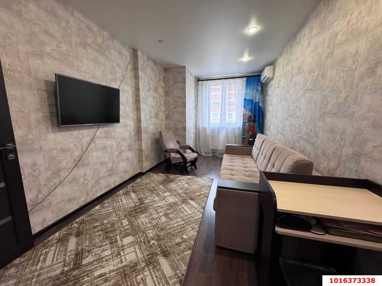 Фото №6: 1-комнатная квартира 38 м² - Краснодар, жилой комплекс Времена Года 3, Завод Радиоизмерительных Приборов, имени Петра Метальникова, мкр. Прикубанский внутригородской округ, ул. Цезаря Куникова, 24к2