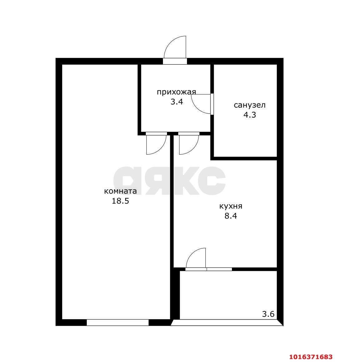 Фото №10: 1-комнатная квартира 38 м² - Краснодар, Прикубанский внутригородской округ, ЖК Славянка, мкр. Славянский, ул. Заполярная, 39к3