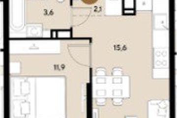 Фото №1: 1-комнатная квартира 33 м² - Краснодар, мкр. Прикубанский внутригородской округ, 