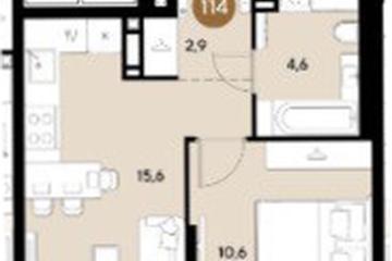 Фото №1: 1-комнатная квартира 33 м² - Краснодар, мкр. Прикубанский внутригородской округ, 