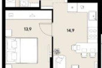 Фото №1: 1-комнатная квартира 36 м² - Краснодар, мкр. Прикубанский внутригородской округ, 