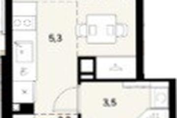 Фото №1: Студия 21 м² - Краснодар, мкр. Прикубанский внутригородской округ, 