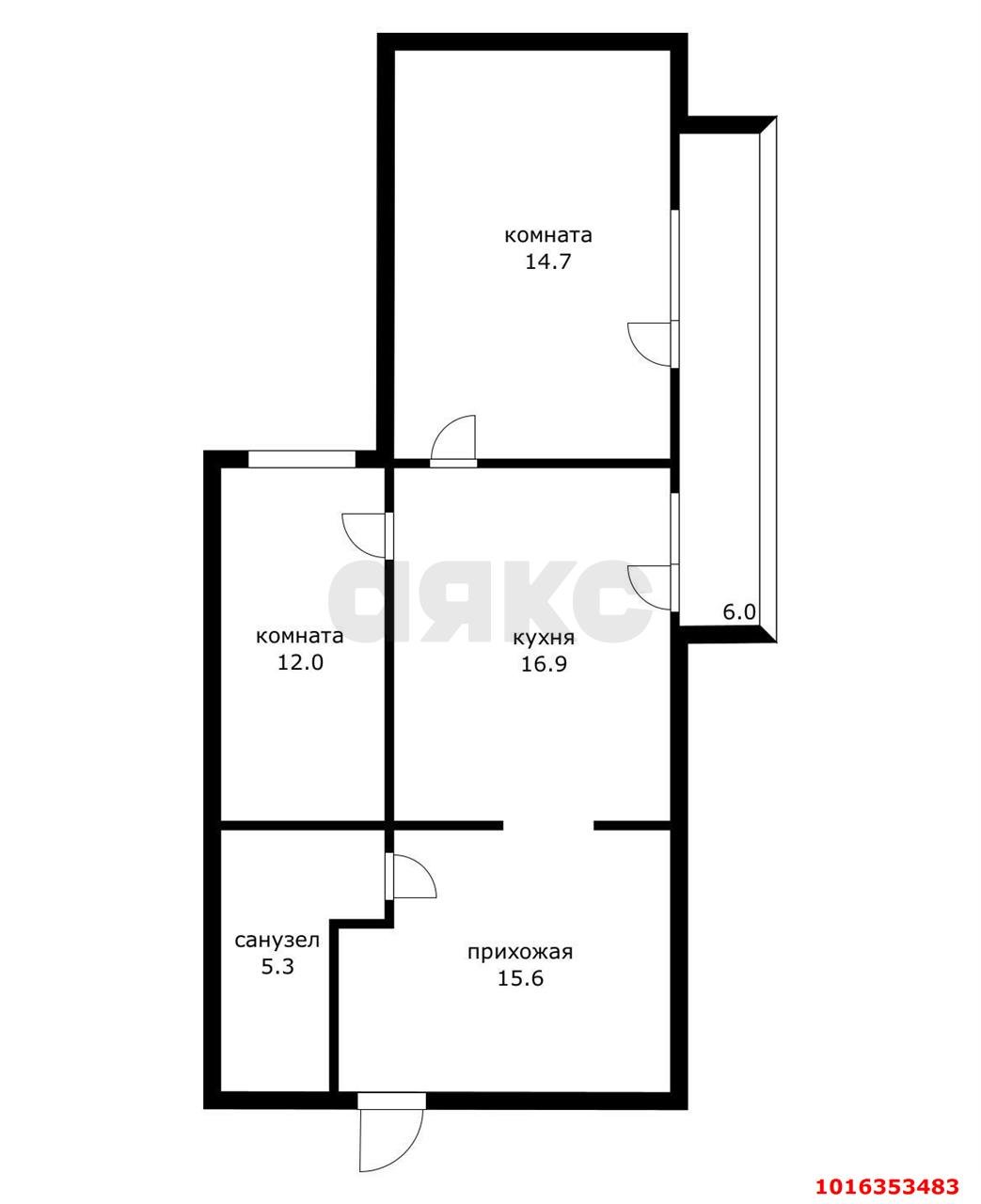 Фото №19: 2-комнатная квартира 64 м² - Краснодар, Западный внутригородской округ, мкр. Центральный, ул. Советская