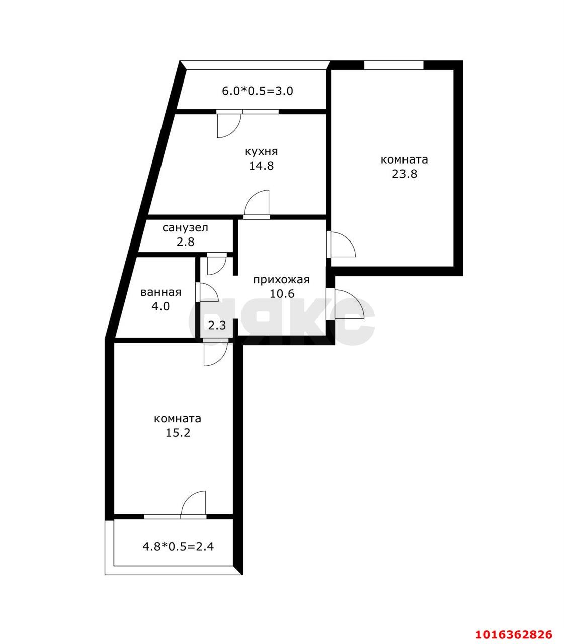 Фото №18: 2-комнатная квартира 85 м² - Краснодар, Карасунский внутригородской округ, мкр. Камвольно-суконный Комбинат, ул. Камвольная, 3