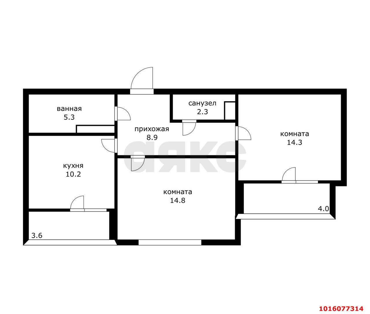 Фото №20: 2-комнатная квартира 55 м² - Краснодар, Прикубанский внутригородской округ, Славянский, мкр. Светлоград, ул. Красных Партизан, 1/4к10
