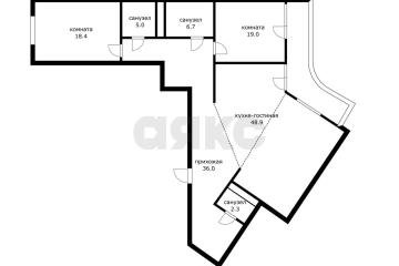 Фото №2: 3-комнатная квартира 140 м² - Краснодар, мкр. жилой комплекс Тургенев, ул. Дальняя, 8к1