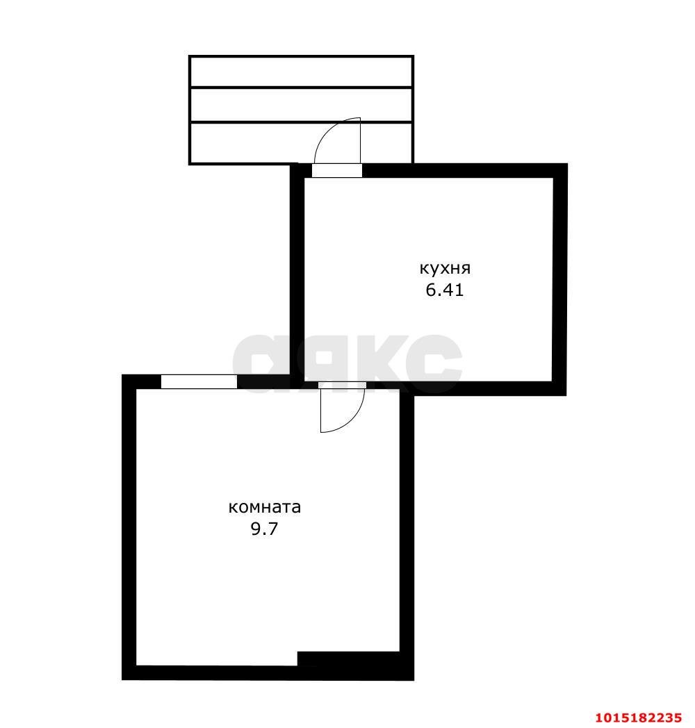 Фото №6: 1-комнатная квартира 16 м² - Краснодар, Западный внутригородской округ, мкр. Центральный, ул. Чкалова, 149