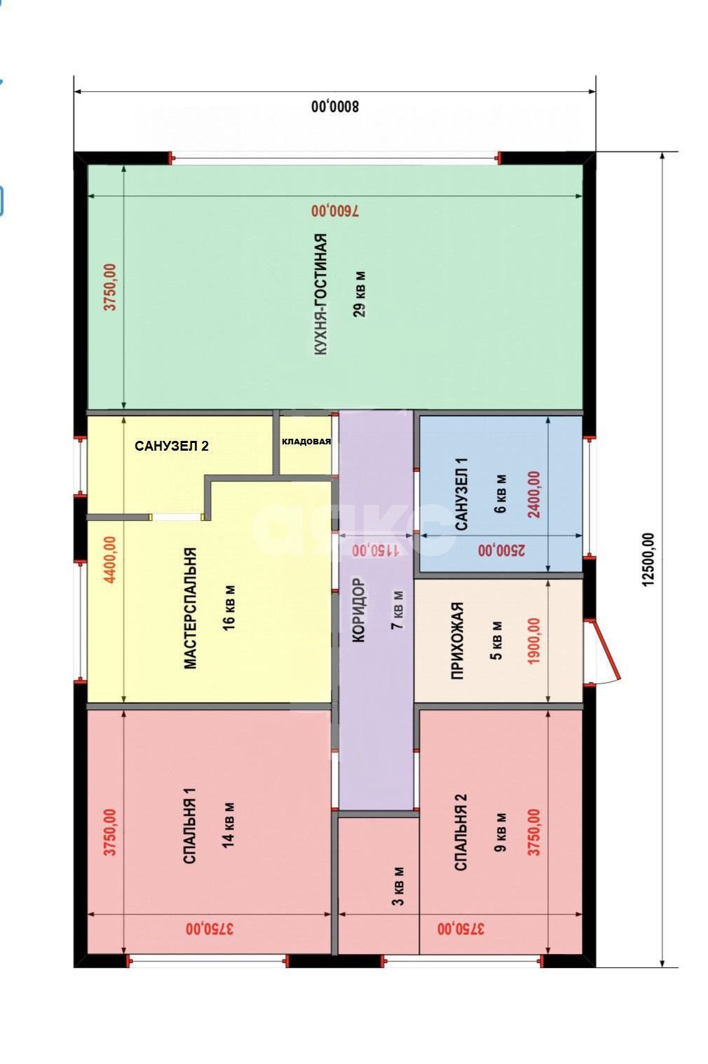 Фото №17: Дом 100 м² + 7.2 сот. - Прикубанский, ул. Раздольная