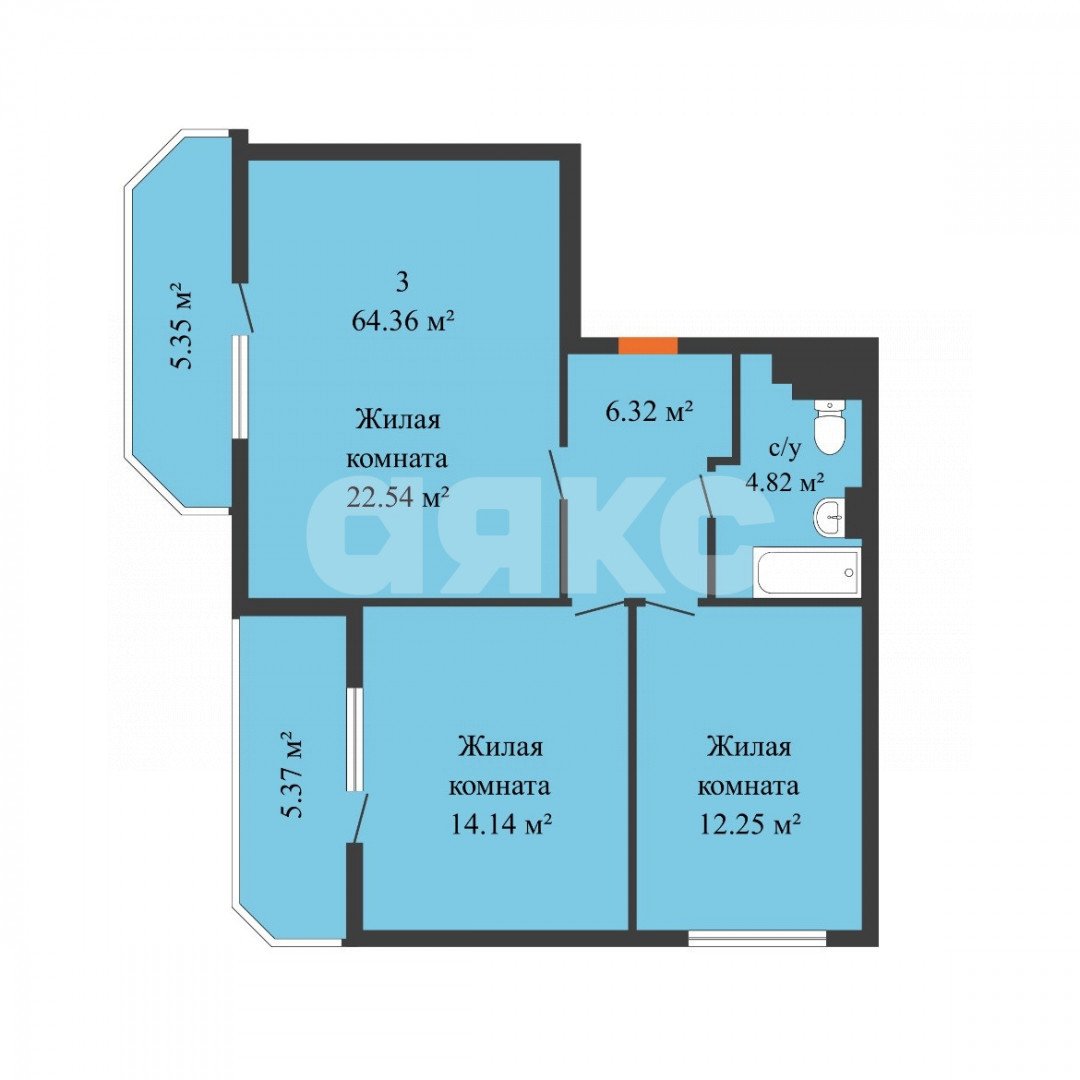 Фото №23: 2-комнатная квартира 70 м² - Ростов-на-Дону, Пролетарский, мкр. Берберовка, ул. Горсоветская, 77