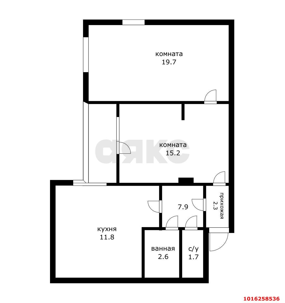 Фото №13: 2-комнатная квартира 60 м² - Краснодар, Карасунский внутригородской округ, мкр. Комсомольский, ул. Сормовская, 183