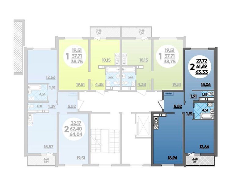 Фото №8: 1-комнатная квартира 38 м² - Майкоп