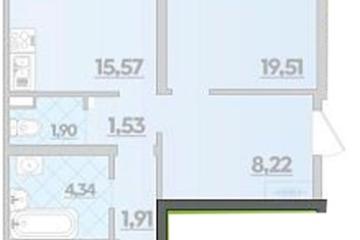Фото №1: 2-комнатная квартира 67 м² - Майкоп, 
