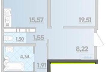 Фото №1: 2-комнатная квартира 66 м² - Майкоп, 