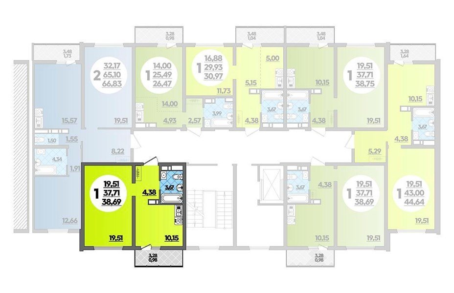 Фото №8: 1-комнатная квартира 44 м² - Майкоп