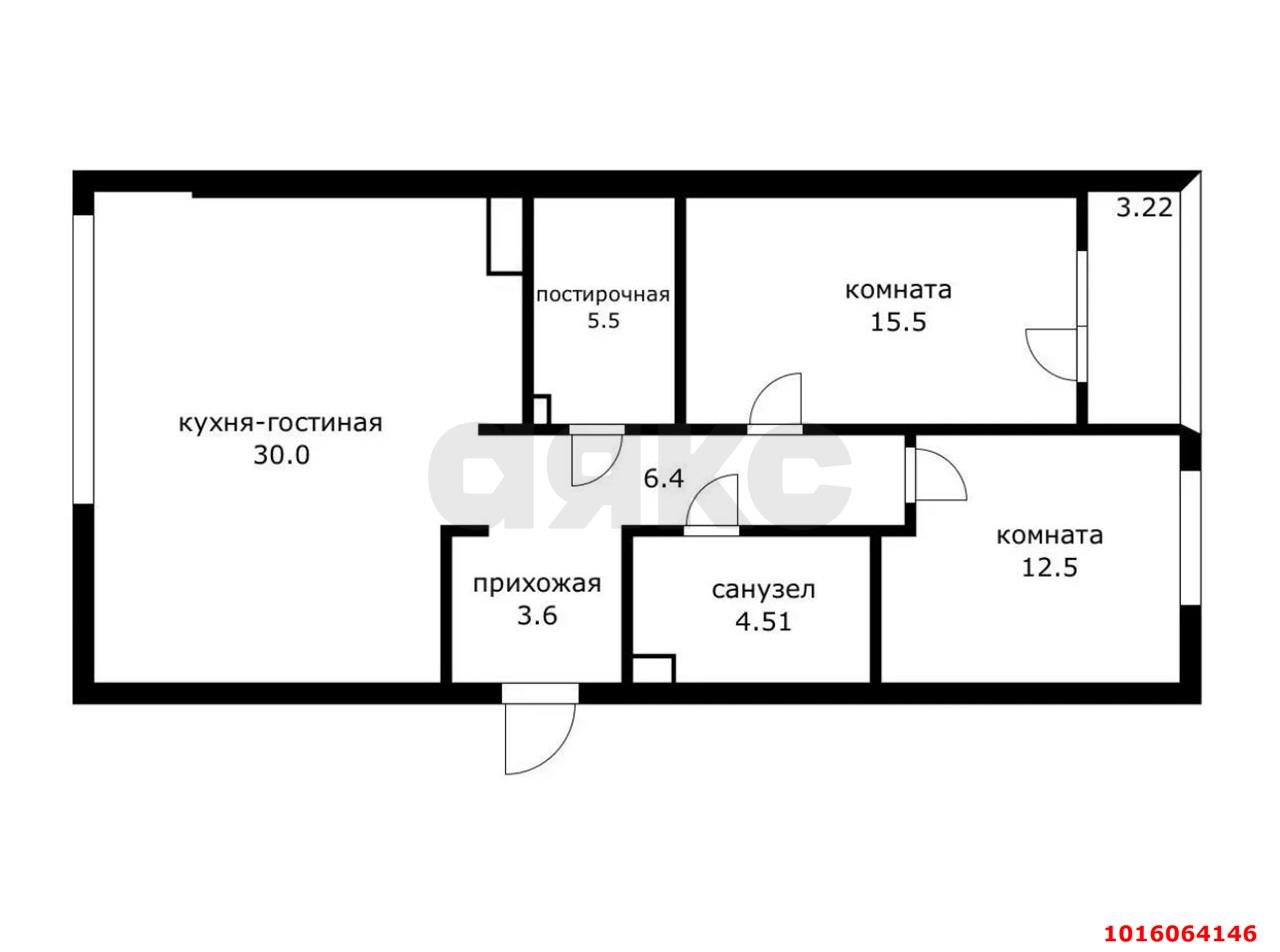 Фото №17: 2-комнатная квартира 80 м² - Краснодар, Прикубанский внутригородской округ, мкр. жилой комплекс Архитектор, ул. Наставников, 11