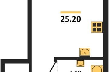 Фото №1: Студия 25 м² - Краснодар, мкр. Прикубанский внутригородской округ, 