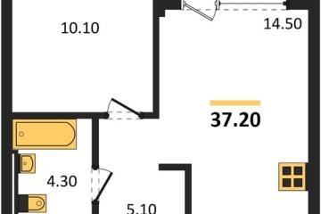 Фото №1: 1-комнатная квартира 37 м² - Краснодар, мкр. Прикубанский внутригородской округ, 