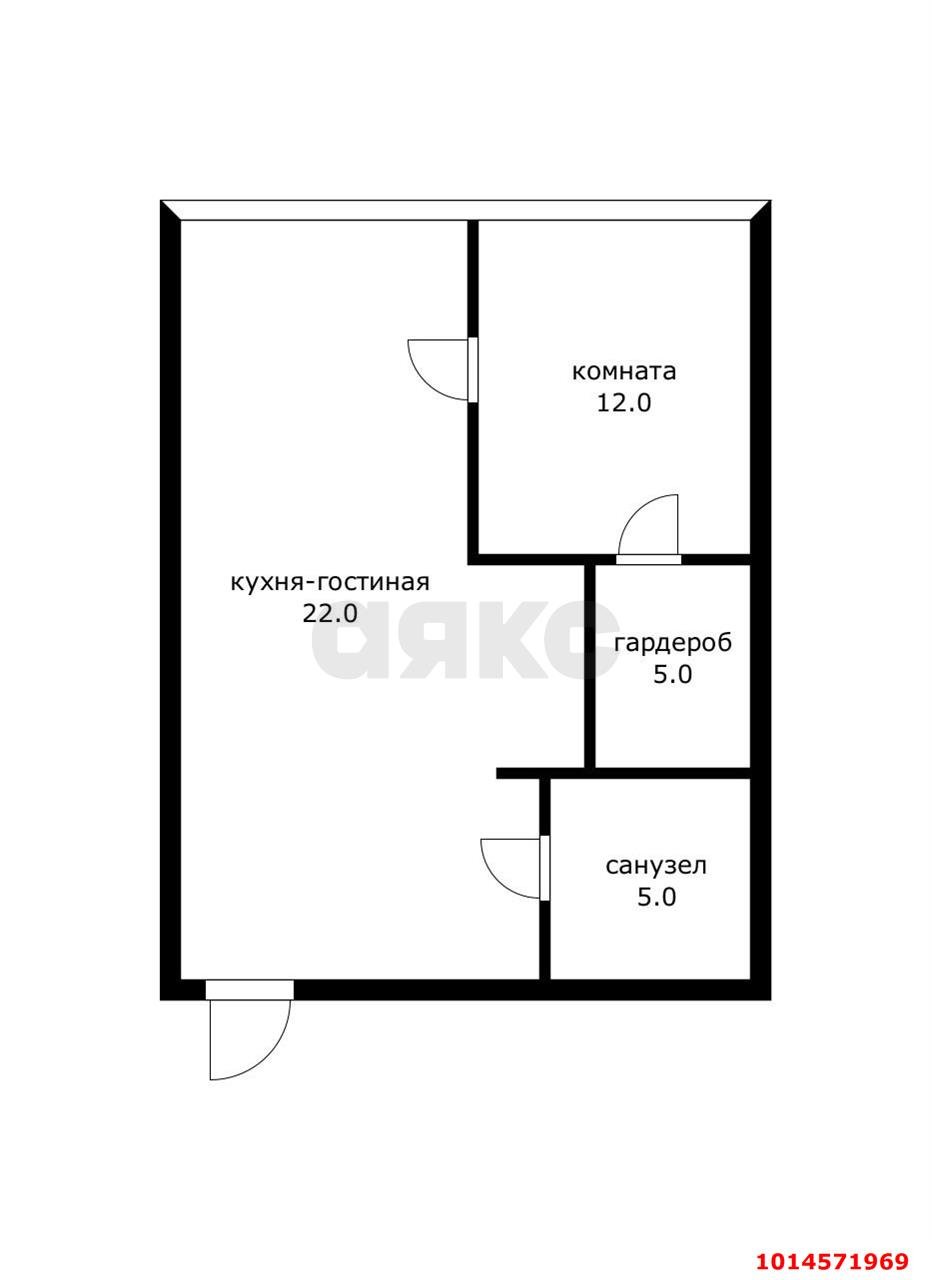 Фото №20: 1-комнатная квартира 48 м² - Краснодар, Карасунский внутригородской округ, Хлопчато-бумажный Комбинат, мкр. жилой комплекс Фамилия, ул. Старокубанская, 124к1