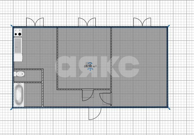 Фото №14: 2-комнатная квартира 48 м² - Воскресенск, мкр. Центральный, ул. Победы, 18