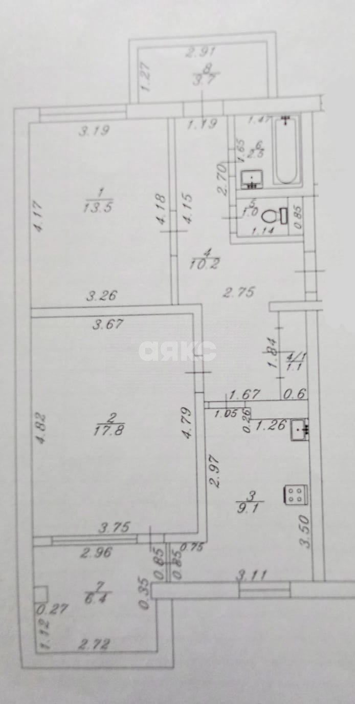 Фото №25: 2-комнатная квартира 65 м² - Анапа, мкр. 3А, ул. Ленина, 157