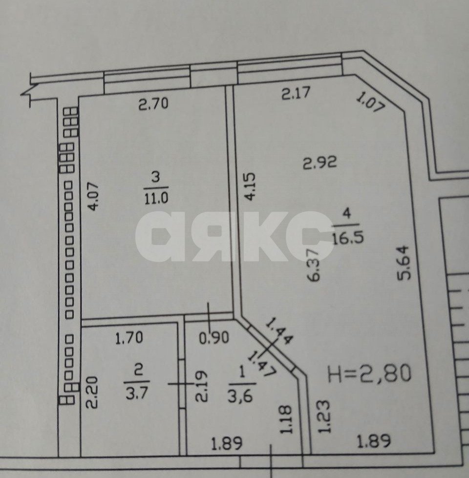 Фото №16: 1-комнатная квартира 34 м² - Горячий Ключ, мкр. Развилка, ул. Герцена, 52Г