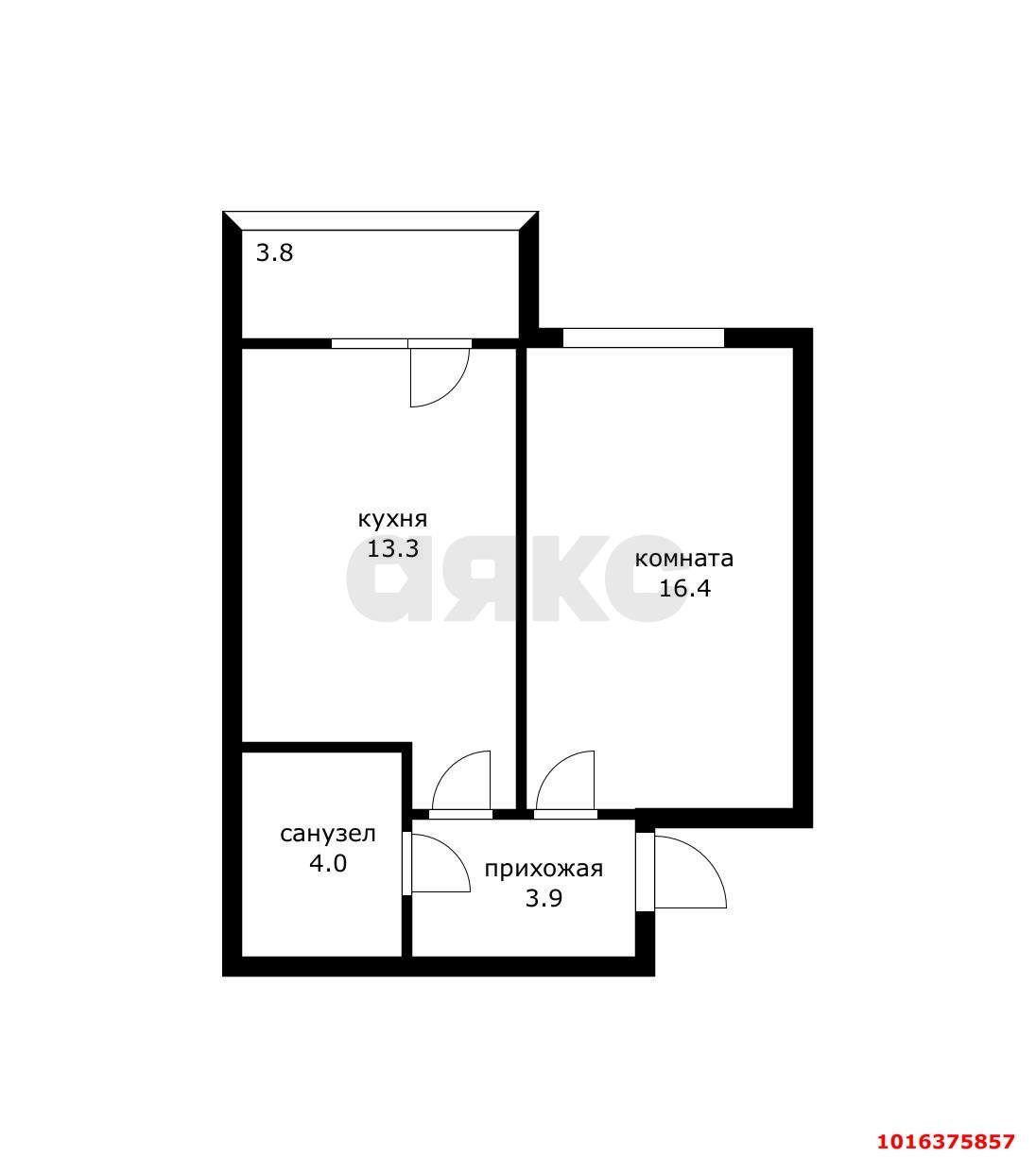 Фото №9: 1-комнатная квартира 41 м² - Российский, мкр. Прикубанский внутригородской округ, ул. Рымникская, 8