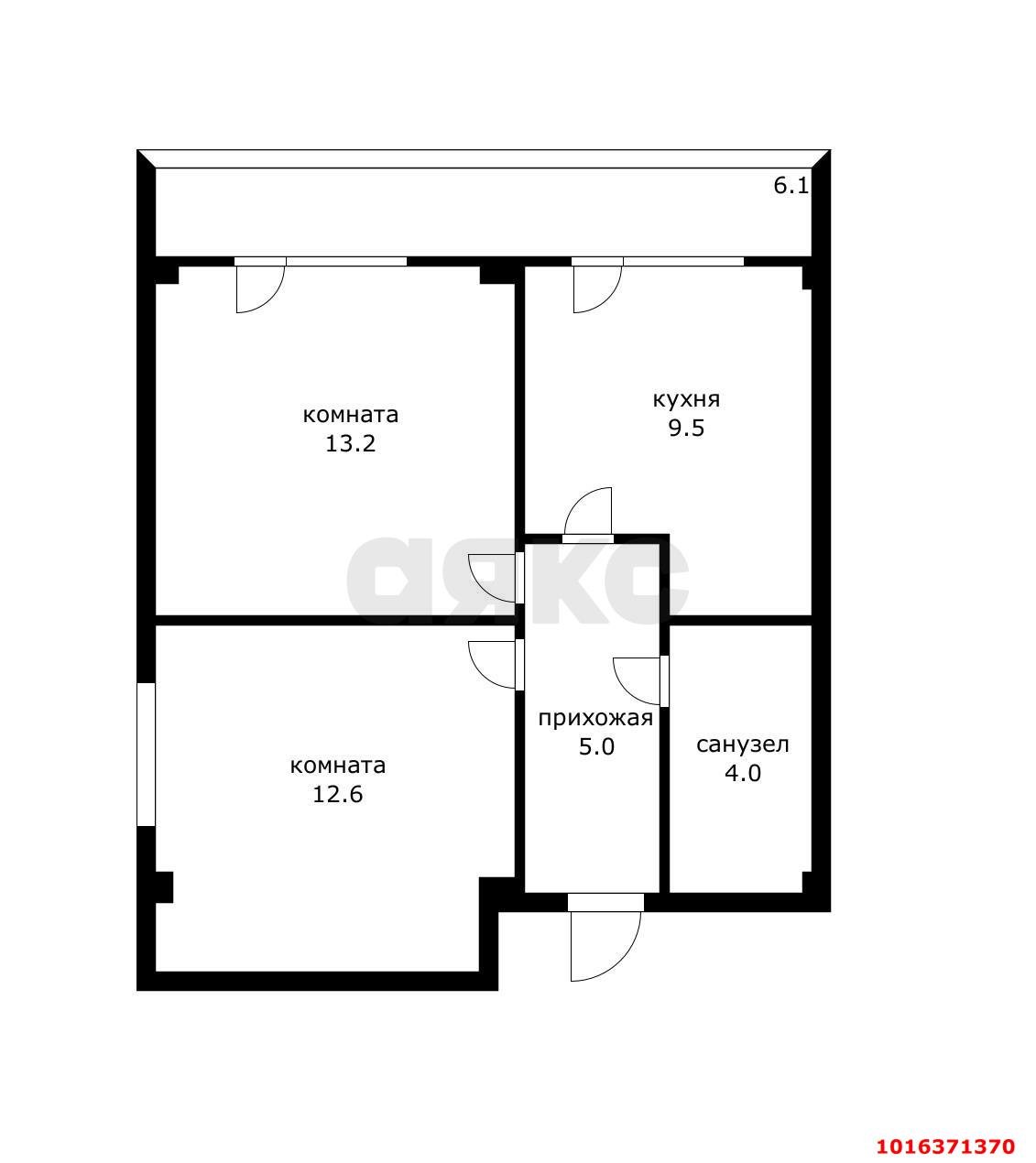 Фото №3: 2-комнатная квартира 51 м² - Российский, мкр. Прикубанский внутригородской округ, ул. Заводовского, 16