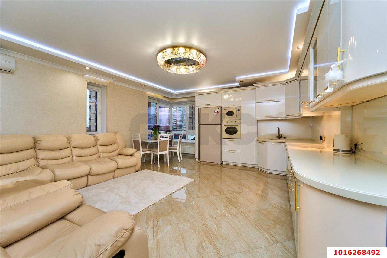 Фото №2: 2-комнатная квартира 92 м² - Краснодар, Прикубанский внутригородской округ, Фестивальный, Отделение № 1 совхоза Солнечный, мкр. жилой комплекс Седьмой Континент, ул. Совхозная, 1к6