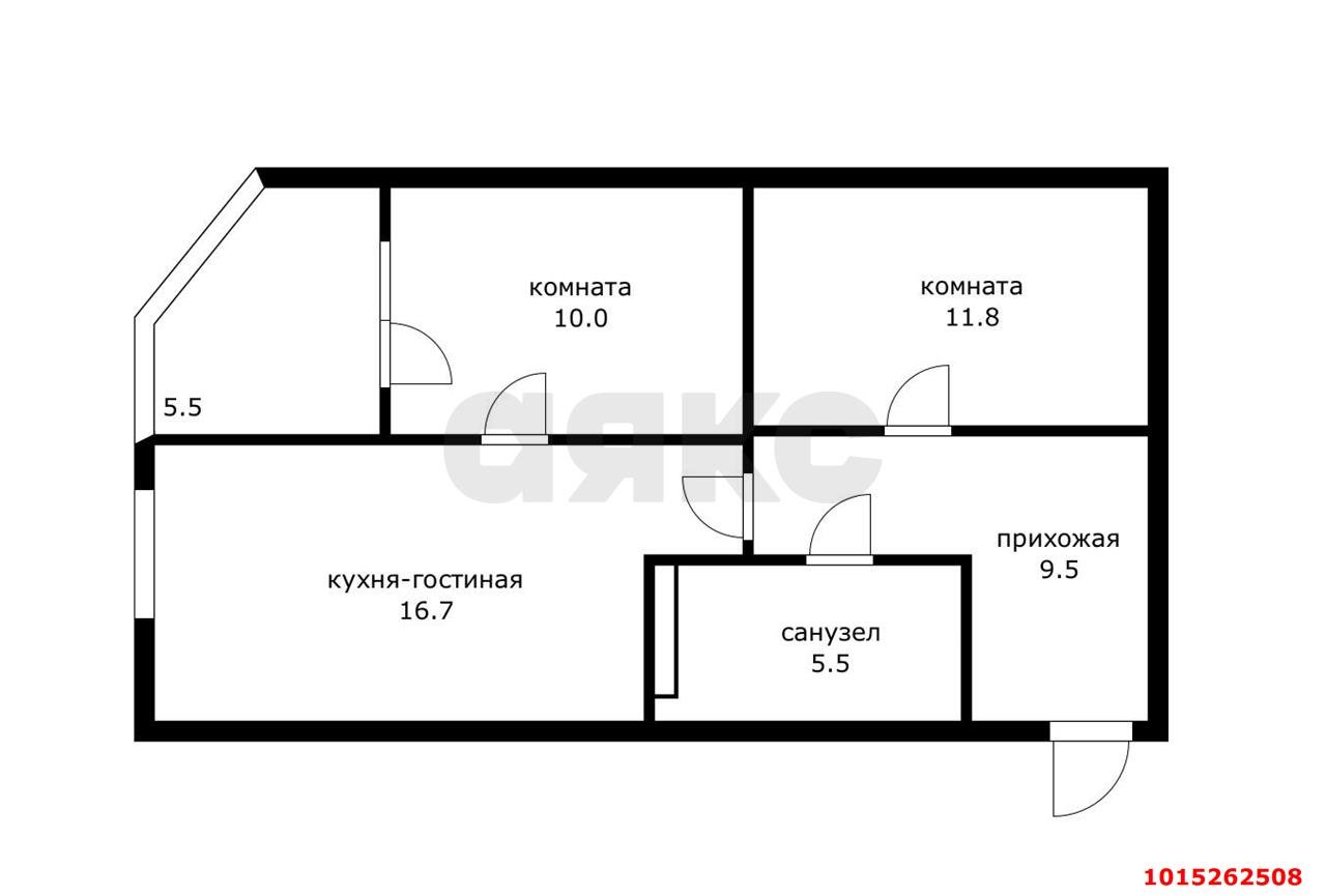 Фото №17: 2-комнатная квартира 60 м² - Краснодар, жилой комплекс Дружный-2, Прикубанский внутригородской округ, Россинского, мкр. жилой комплекс Дружный, б-р Адмиралтейский, 3