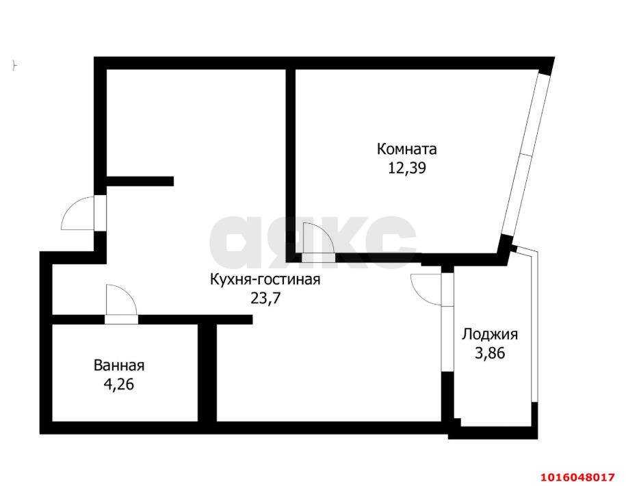 Фото №18: 1-комнатная квартира 42 м² - Краснодар, Карасунский внутригородской округ, Хлопчато-бумажный Комбинат, мкр. жилой комплекс Фамилия, ул. Старокубанская, 124