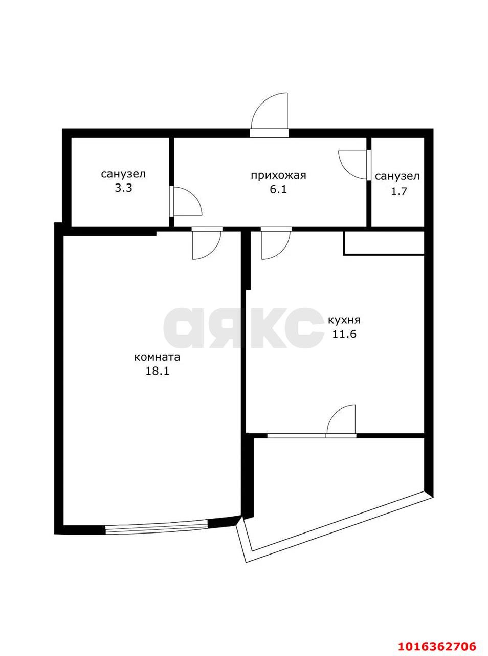 Фото №14: 1-комнатная квартира 44 м² - Краснодар, Прикубанский внутригородской округ, мкр. Восточно-Кругликовский, ул. Героев-Разведчиков, 26/3