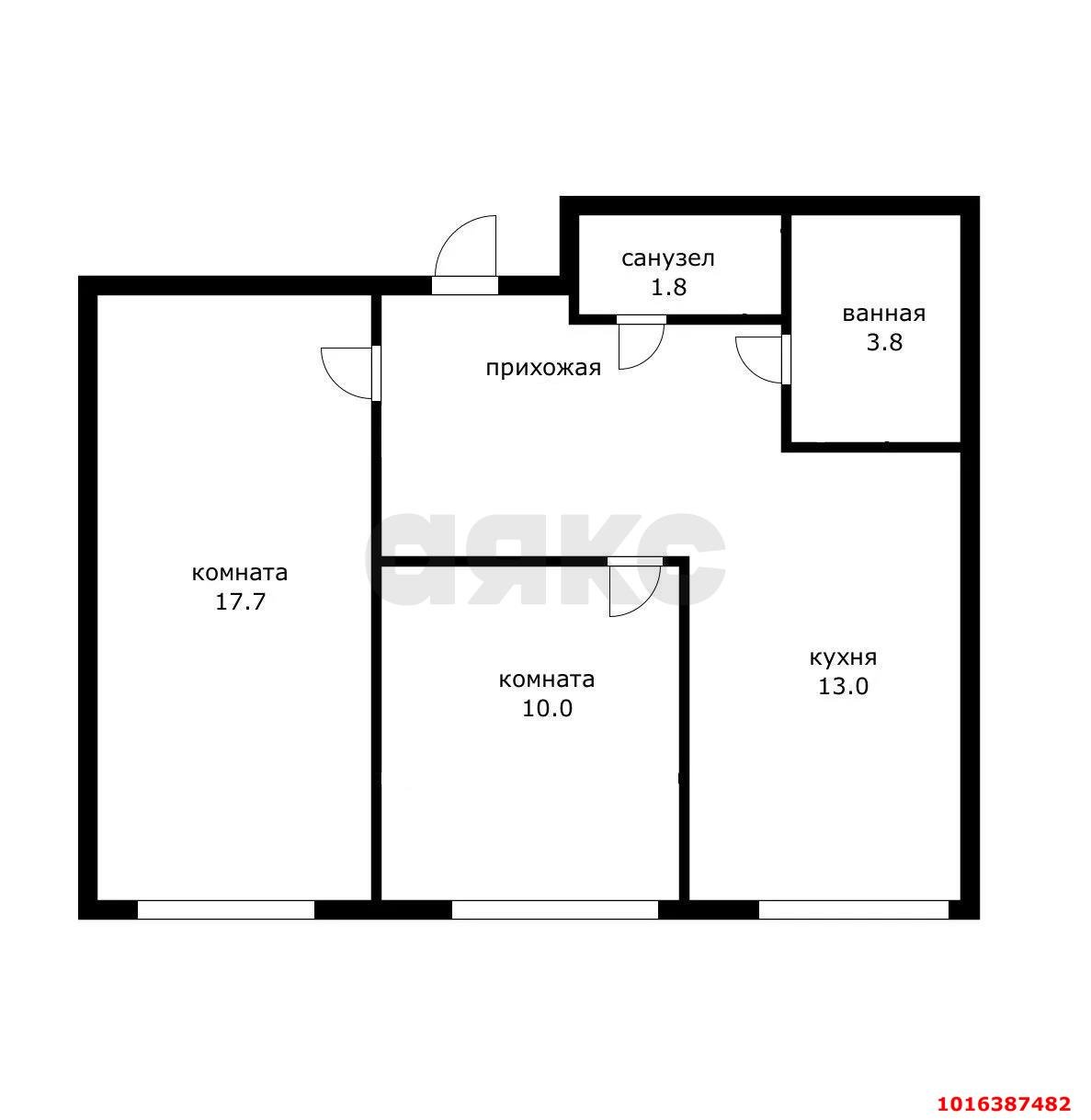 Фото №10: 2-комнатная квартира 56 м² - Краснодар, Прикубанский внутригородской округ, мкр. жилой комплекс Новелла, ул. Питерская, 40к1