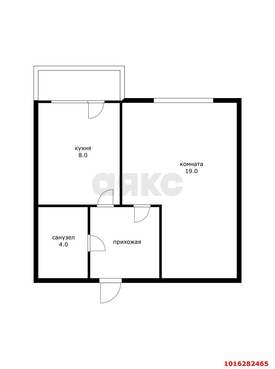 Фото №12: 1-комнатная квартира 40 м² - Яблоновский, ул. Лаухина, 11