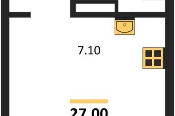 Фото №1: Студия 27 м² - Краснодар, мкр. Прикубанский внутригородской округ, 