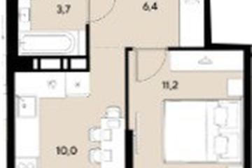 Фото №1: 1-комнатная квартира 33 м² - Краснодар, мкр. Прикубанский внутригородской округ, 