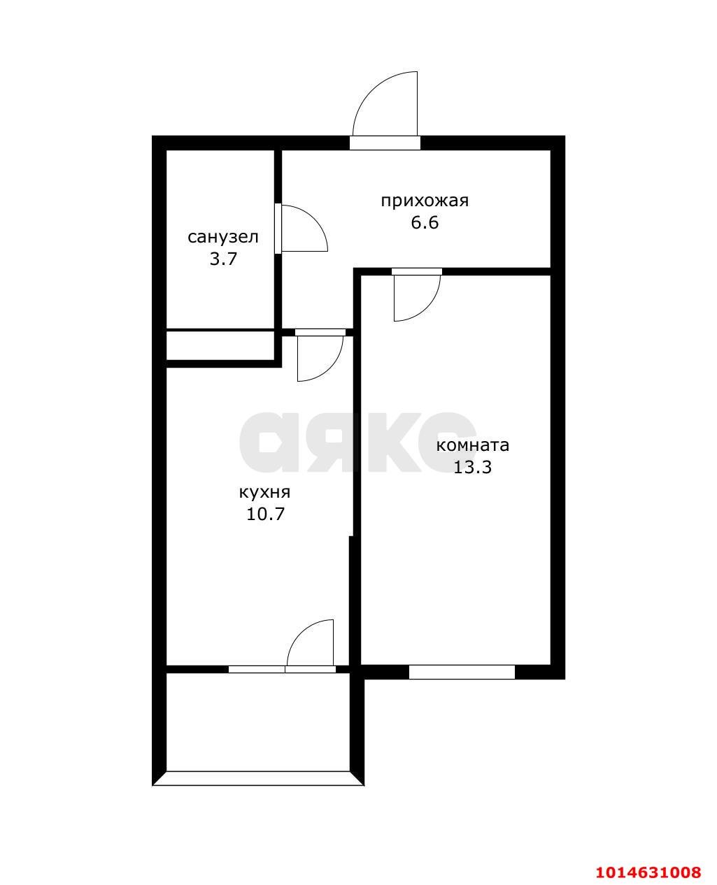 Фото №6: 1-комнатная квартира 36 м² - Краснодар, жилой комплекс Ракурс, Прикубанский внутригородской округ, мкр. жилой комплекс Новелла, ул. имени Героя Ростовского, 8сИ