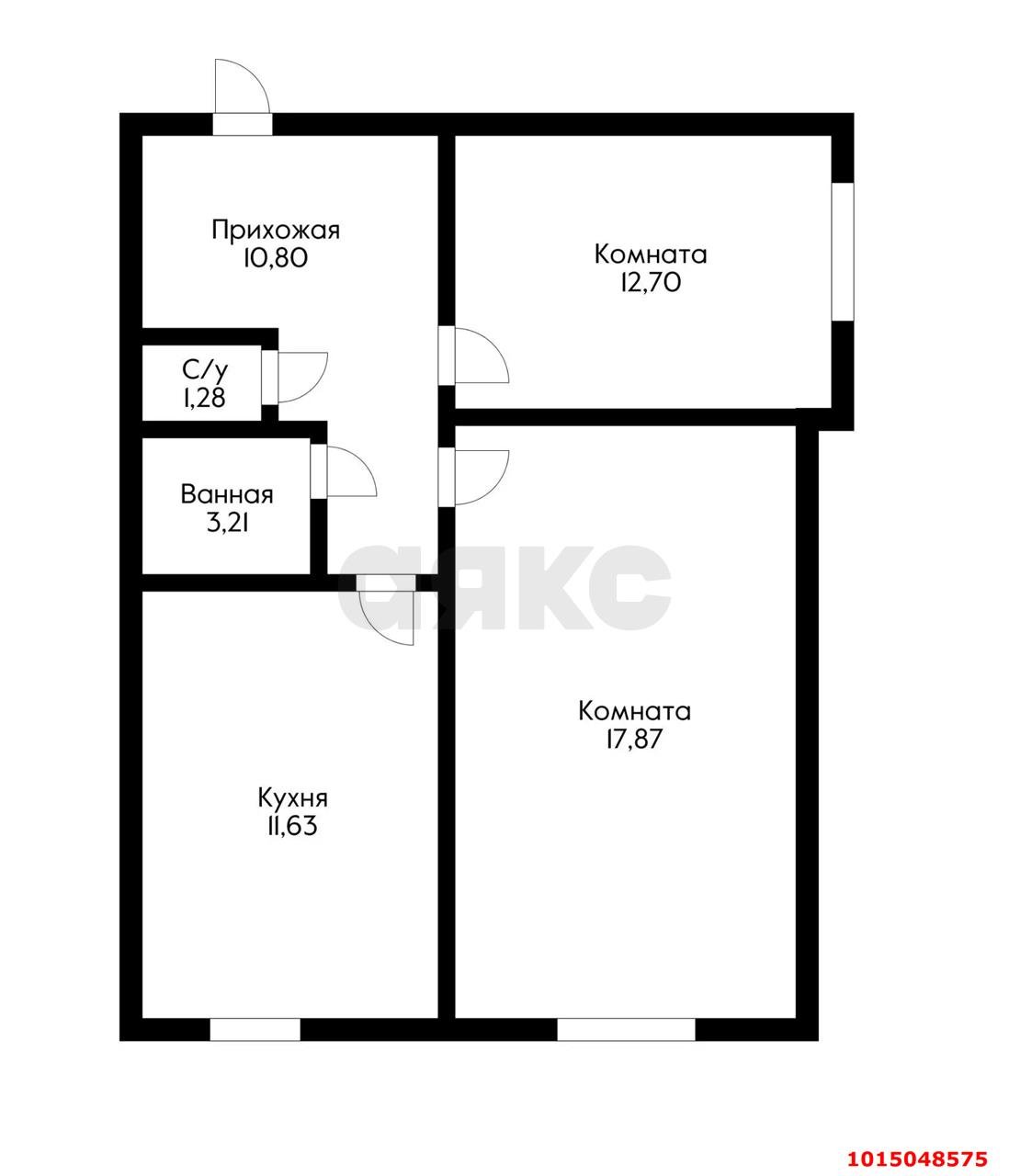 Фото №17: 2-комнатная квартира 57 м² - Краснодар, Карасунский внутригородской округ, мкр. Комсомольский, ул. Уральская, 119/1