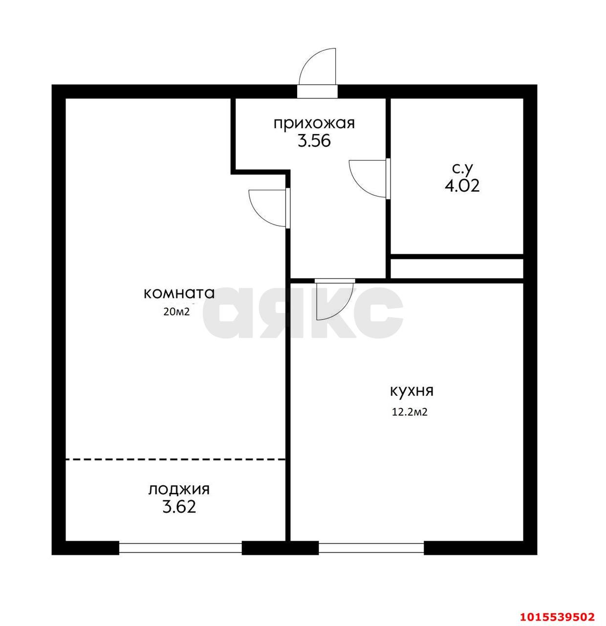 Фото №1: 1-комнатная квартира 38 м² - Краснодар, Центральный внутригородской округ, мкр. Черёмушки, ул. Обрывная, 132/1