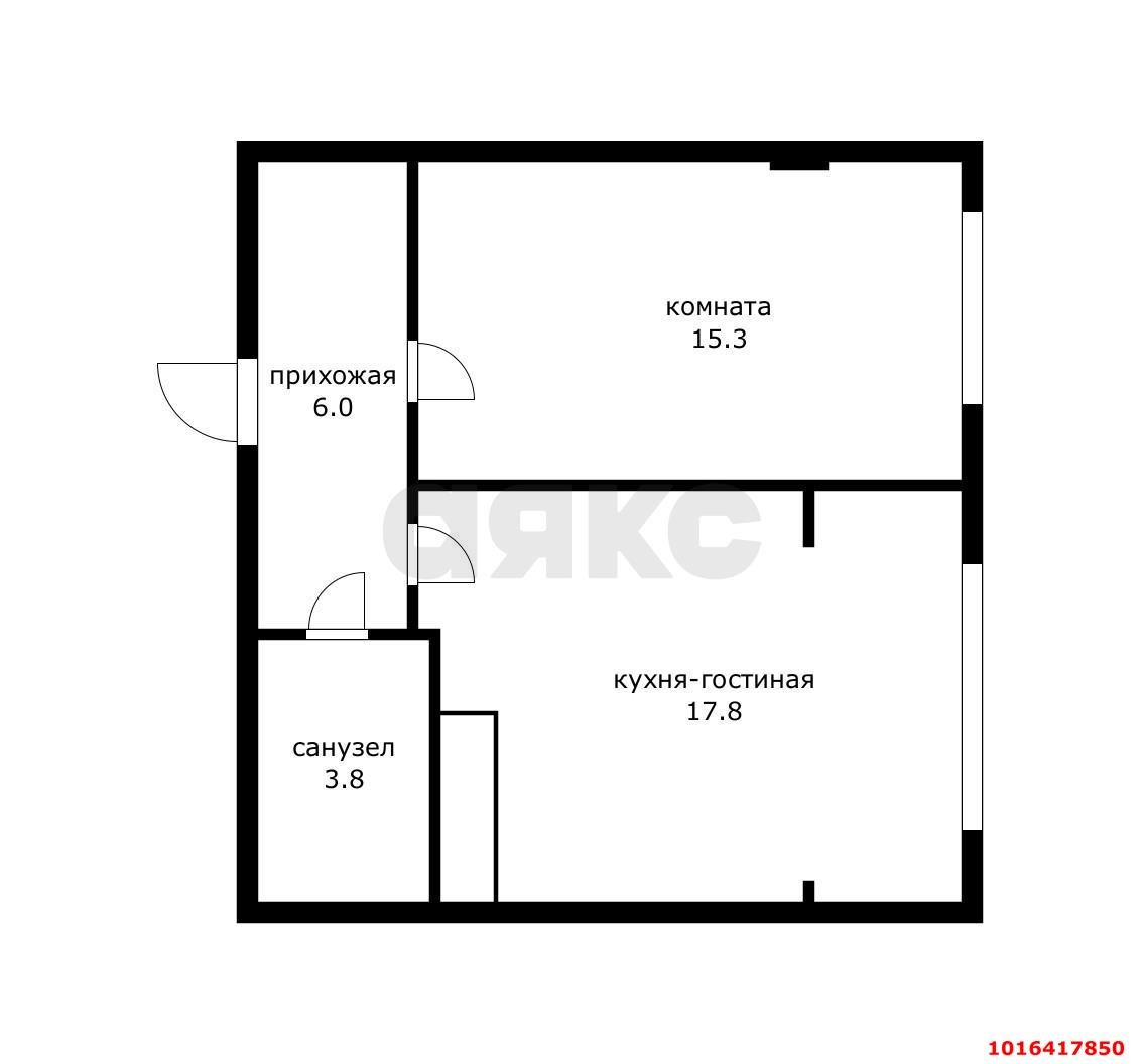 Фото №17: 1-комнатная квартира 42 м² - Новая Адыгея, мкр. жилой комплекс Тургеневский Двор, ул. Тургеневское шоссе, 1к2