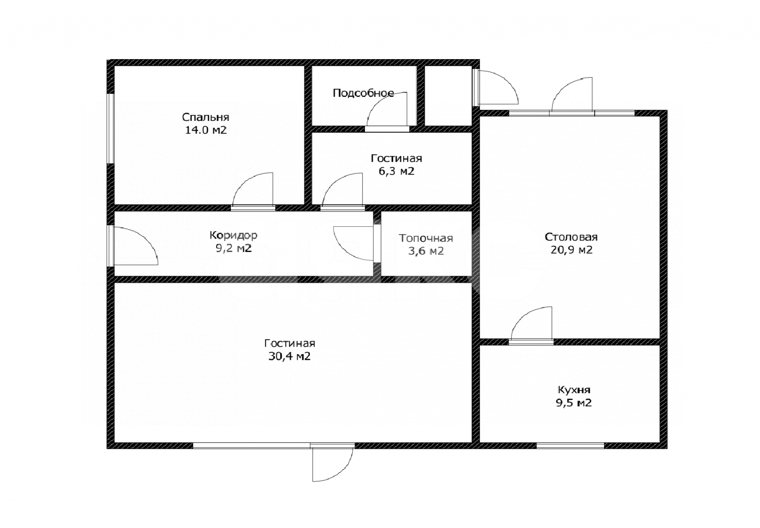 Фото №30: Дом 135 м² + 8 сот. - Каменномостский, ул. Гагарина, 37